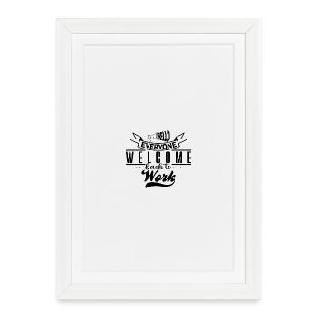 Retour au travail, conception de t-shirt typographique. - Affiche encadrée (27 × 37 cm) - blanc - Devant