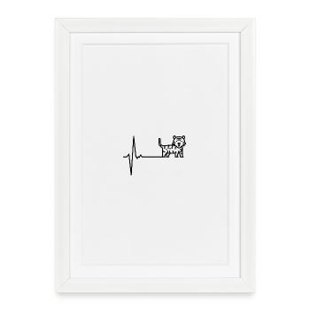Awaiting design upload - Framed poster (27 × 37 cm) - white - Front