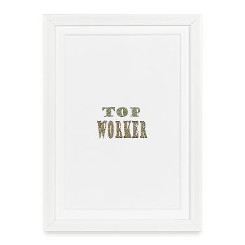 Meilleur Employé - Affiche encadrée (27 × 37 cm) - blanc - Devant