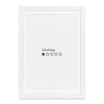 Adulting Star Emblem - Framed poster (27 × 37 cm) - white - Front