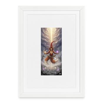 Fox Magic in the Light Path - Framed poster (27 × 37 cm) - white - Front