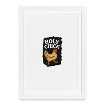 Hellige Kip Metaphor T-Shirt - Framed poster (27 × 37 cm) - white - Front