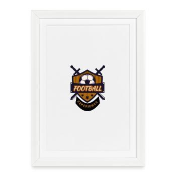 Bouclier Football Épopée Expérience - Affiche encadrée (27 × 37 cm) - blanc - Devant
