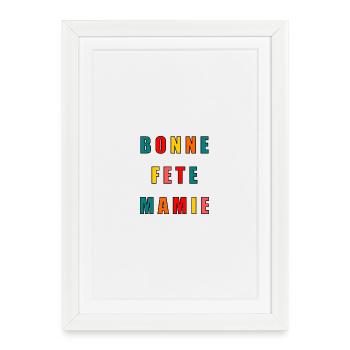 GRANNY. GRANDMA. FEAST - Framed poster (27 × 37 cm) - white - Front