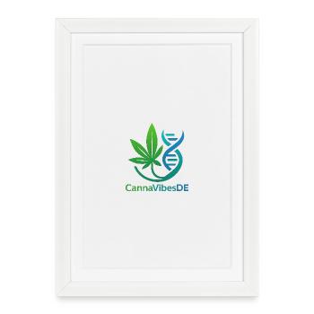 CannaVibesEn - Affiche encadrée (27 × 37 cm) - blanc - Devant