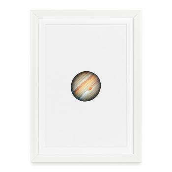 Jupiter & Giant Red Spot - Framed poster (27 × 37 cm) - white - Front