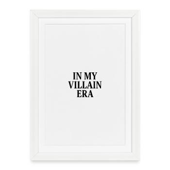 À L’ÉPOQUE DE MON MÉCHANT - Affiche encadrée (27 × 37 cm) - blanc - Devant