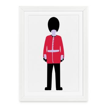 Queen's Guard - Framed poster (27 × 37 cm) - white - Front