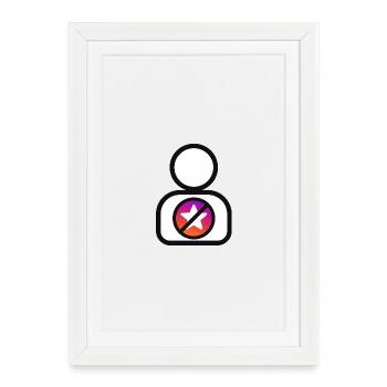 Not in the Close Friends Circle - Framed poster (27 × 37 cm) - white - Front