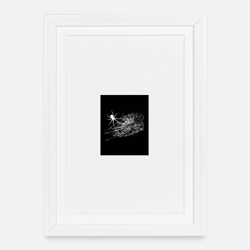 araignée - Affiche encadrée (27 × 37 cm) - blanc