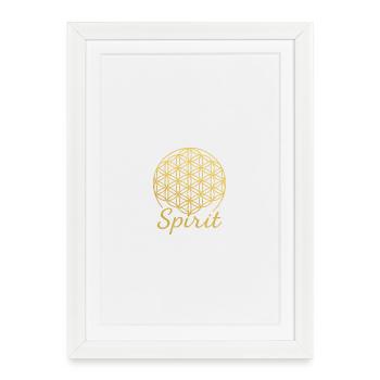 Flower of Life Spirit - Framed poster (27 × 37 cm) - white - Front