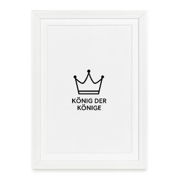 King of Kings Crown - Framed poster (27 × 37 cm) - white - Front