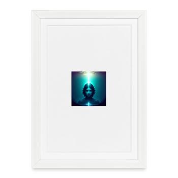 Ethereal Frontal Light - Framed poster (27 × 37 cm) - white - Front