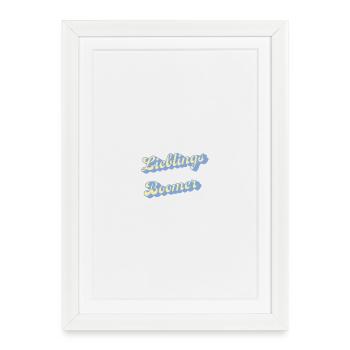 Favorite Boomer Retro Script - Framed poster (27 × 37 cm) - white - Front