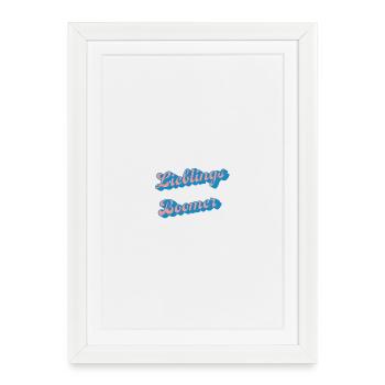 Favorites Boomer Retro Lettering - Framed poster (27 × 37 cm) - white - Front