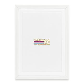 Original47 Retro Edition Stripes - Affiche encadrée (27 × 37 cm) - blanc - Devant
