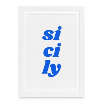 si ci ly - Framed poster (27 × 37 cm) - white - Front