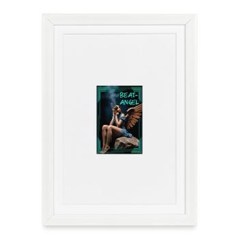 Beat-Angel - Gerahmtes Poster (27 × 37 cm) - Weiß - Vorne