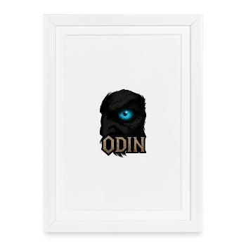 L’œil d’Odin - Affiche encadrée (27 × 37 cm) - blanc - Devant