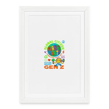 Global Citizen Planet Earth Gen Z - Framed poster (27 × 37 cm) - white - Front