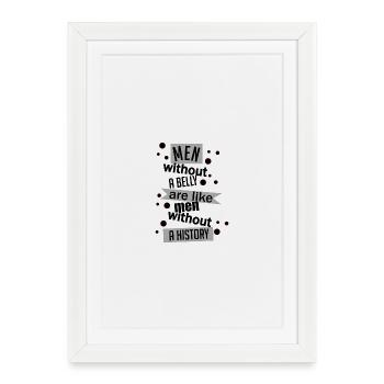 Men Like A History Ribbon - Framed poster (27 × 37 cm) - white - Front