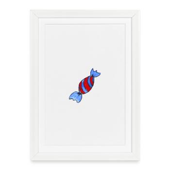 candy sweets - Framed poster (27 × 37 cm) - white - Front