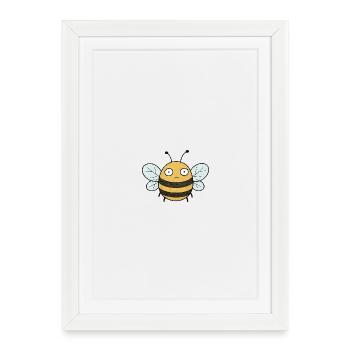 TINY ACTIVISTS | Bee - Framed poster (27 × 37 cm) - white - Front