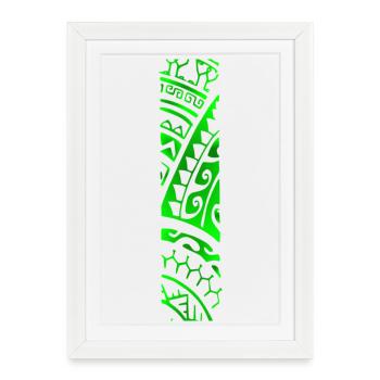 REVA (Vert) - Affiche encadrée (27 × 37 cm) - blanc - Devant