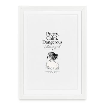 Pouvoir des filles slaves - Affiche encadrée (27 × 37 cm) - blanc - Devant
