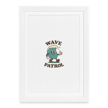 Patrouille des vagues - Affiche encadrée (27 × 37 cm) - blanc - Devant