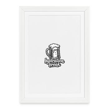 Drinking Break Beer - Framed poster (27 × 37 cm) - white - Front