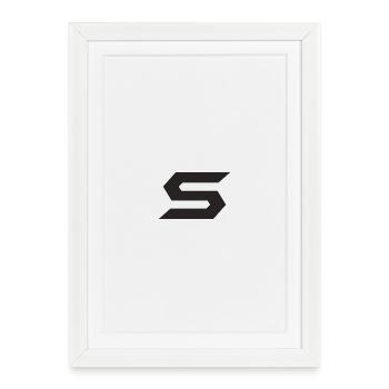 Geometric SForm Pattern - Framed poster (27 × 37 cm) - white - Front