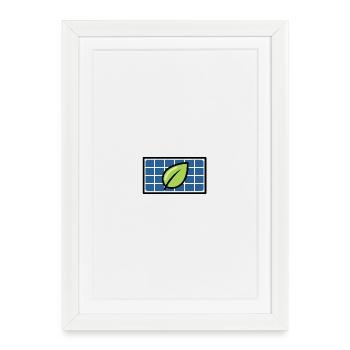 Solar Energy | Sustainable Future Symbol - Framed poster (27 × 37 cm) - white - Front