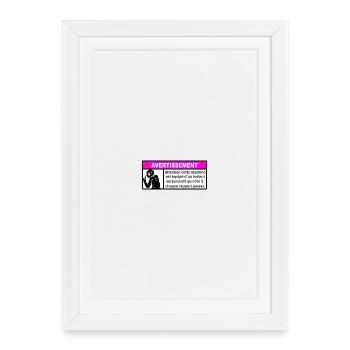 Interdit aux Faibles - Affiche encadrée (27 × 37 cm) - blanc - Devant
