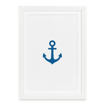 Anchor Design - Framed poster (27 × 37 cm) - white - Front