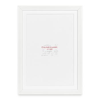 Birthday gift for math fans - Framed poster (27 × 37 cm) - white - Front