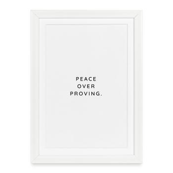 La paix avant la preuve - Affiche encadrée (27 × 37 cm) - blanc - Devant