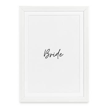 Bride - Framed poster (27 × 37 cm) - white - Front