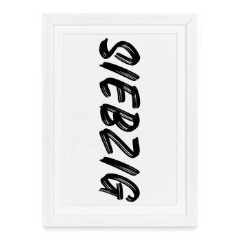 70. Geburtstag / Siebzig / 70 - Gerahmtes Poster (27 × 37 cm) - Weiß - Vorne