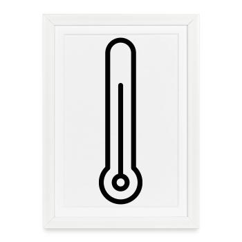 thermometer - Framed poster (27 × 37 cm) - white - Front