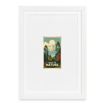 Back to nature - Framed poster (27 × 37 cm) - white - Front