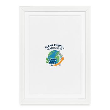 Planète Énergie : Planète d’énergie propre - Affiche encadrée (27 × 37 cm) - blanc - Devant