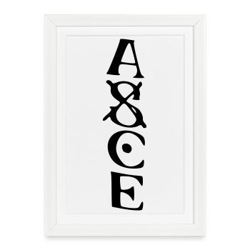 asce - Affiche encadrée (27 × 37 cm) - blanc - Devant