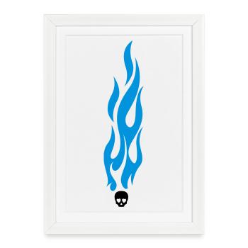 flammen - Framed poster (27 × 37 cm) - white - Front