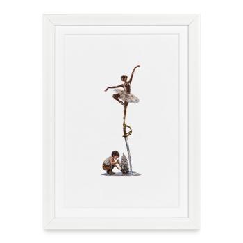 The Dance of Imagination - Framed poster (27 × 37 cm) - white - Front