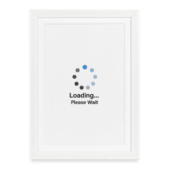 loading please wait - Framed poster (27 × 37 cm) - white - Front