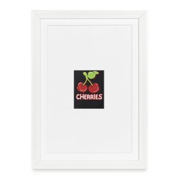 Insigne Duo Cherry Retro - Affiche encadrée (27 × 37 cm) - blanc - Devant