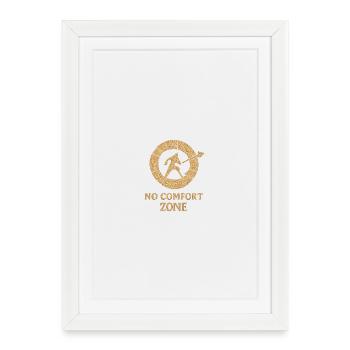 No Comfort Zone Glyph - Framed poster (27 × 37 cm) - white - Front