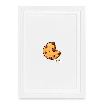 Cookie Keks - Affiche encadrée (27 × 37 cm) - blanc - Devant