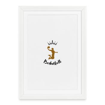 Dunk Silhouette Bronze - Framed poster (27 × 37 cm) - white - Front